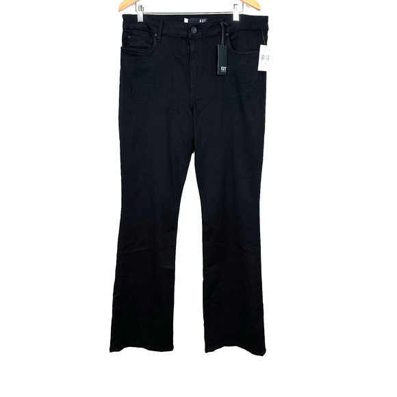 KUT from The Kloth Jeans Women 16 Black Natalie High Rise Bootcut Stretch NWT! - Picture 1 of 13